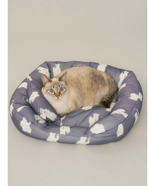 GELATOPIQUECAT & DOG 【CAT & DOG】【接触冷感】シロクマ柄COOLINGベッドSサイズ NVY S GELATOPIQUECAT & DOG 【CAT & DOG】【接触冷感】シロクマ柄COOLINGベッドSサイズ NVY S
