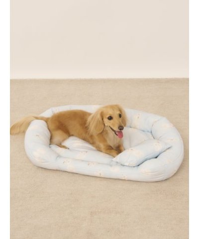 【CAT&DOG】【接触冷感】シロクマ柄COOLINGベッドMサイズ