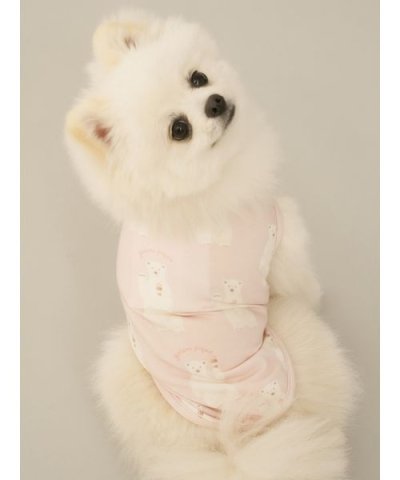 【CAT&DOG】【接触冷感】シロクマ柄COOLINGウェア