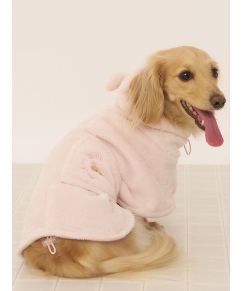 GELATOPIQUECAT & DOG 【CAT & DOG】マイクロファイバーガウン PNK L GELATOPIQUECAT & DOG 【CAT & DOG】マイクロファイバーガウン PNK L