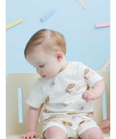 【BABY】ドーナツベア柄Tシャツ