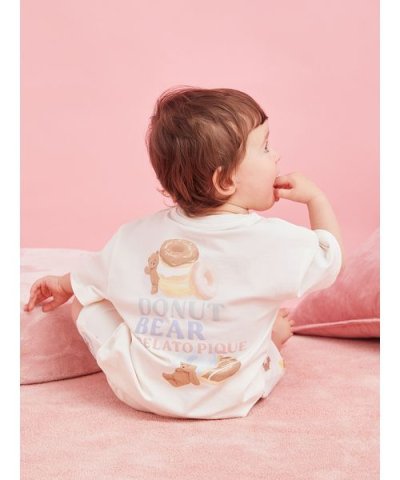 【BABY】ドーナツベアワンポイントTシャツ