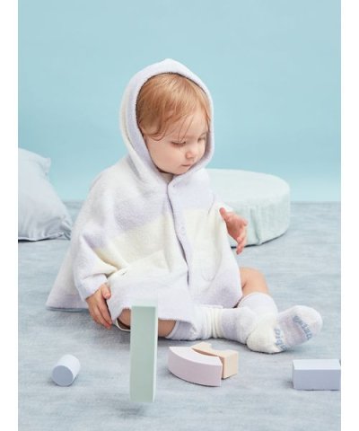 【BABY】スムーズィーブロックボーダーポンチョ