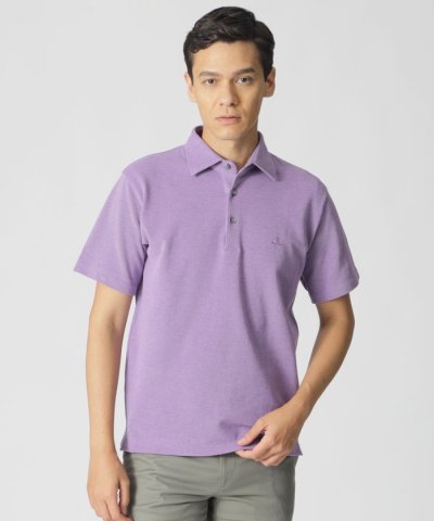 メランジツイストポロシャツ