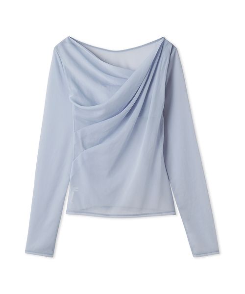 FRAY I.D シアードレープカットソー　PNK フレイアイディー シアードレープカットソー(カットソー)｜トップス｜FRAY I.D