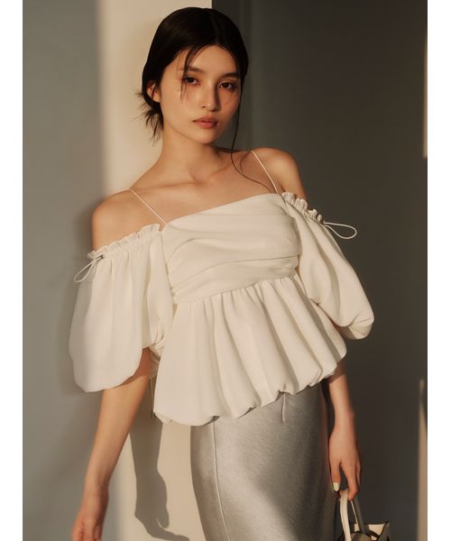 3wayオフショルパフスリーブブラウス 3wayオフショルパフスリーブブラウス 3wayオフショルパフスリーブ
