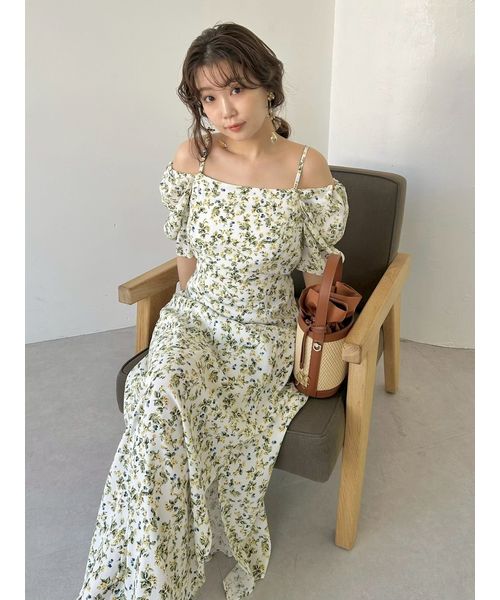FRAYI. D フルーツプリント2wayオフショルワンピース YEL 00 FRAYI. D フルーツプリント2wayオフショルワンピース YEL 00