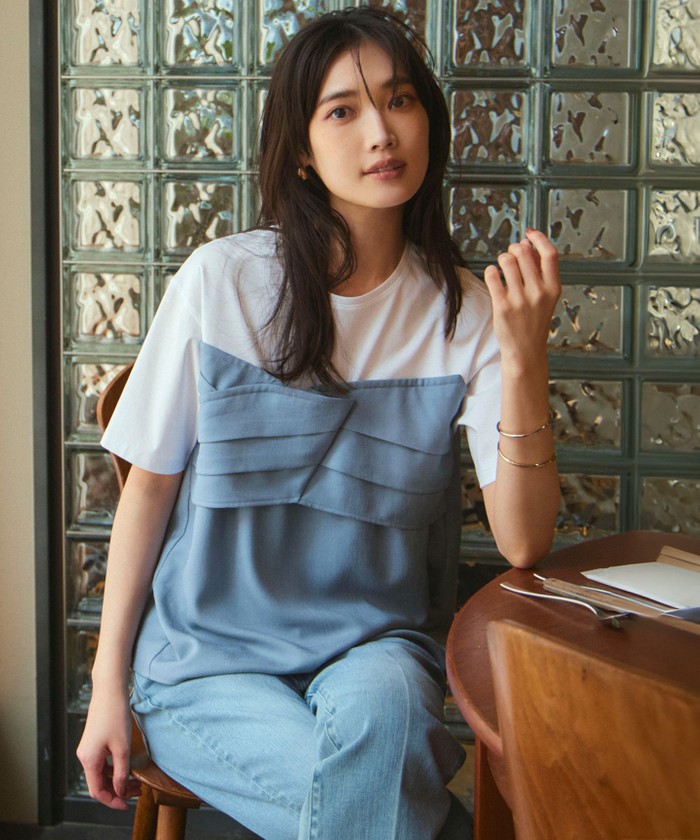 ブルー系｜カットソー・Tシャツ｜23区 (Lサイズ)(ニジュウサンク L