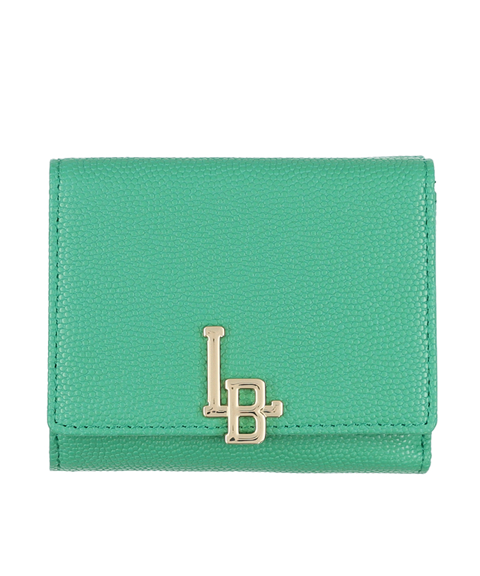 LANVINenBleu(バッグ) エルヴィー 三つ折り財布 グリーン F LANVINenBleu(バッグ) エルヴィー 三つ折り財布 グリーン F