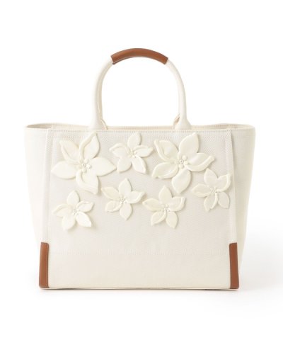 キャンバスフラワー トートバッグ