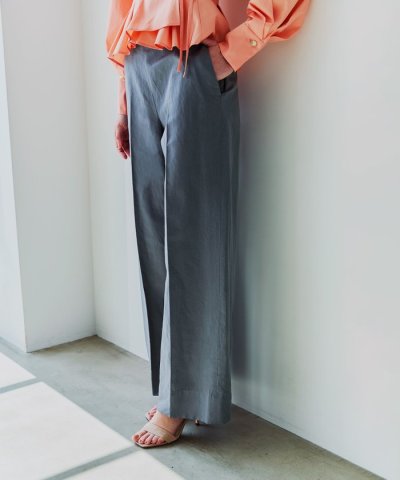 コットンペーパークロス ワイドパンツ