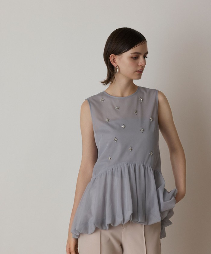 Grace Continental グレースコンチネンタル シャツ ブラウス 柄 コード刺繍ブラウス / GRACE CONTINENTAL | GRACE CONTINENTAL