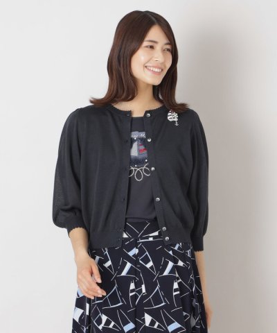 シアー ニットカーディガン