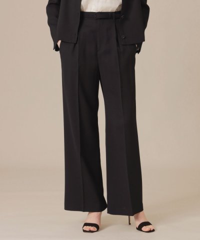 【WEB・一部店舗限定】ファインウールレーヨンハイウエストパンツ