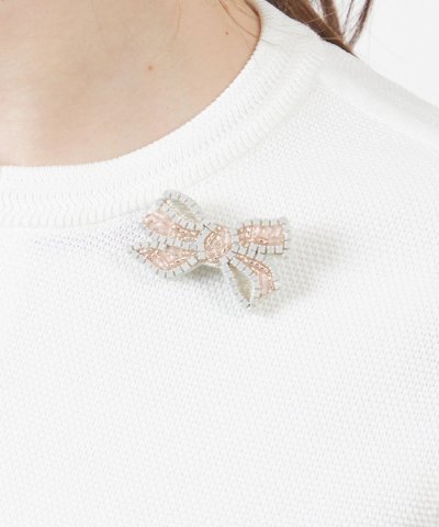 フェルトリボンブローチ