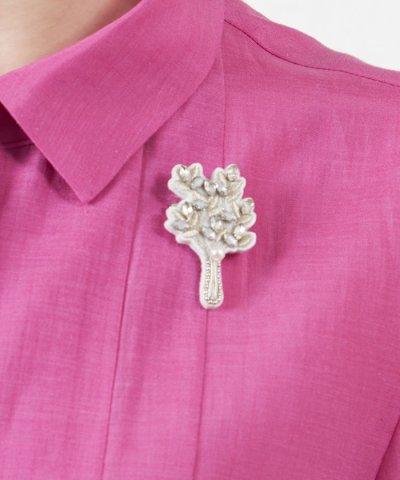 フェルトブーケブローチ