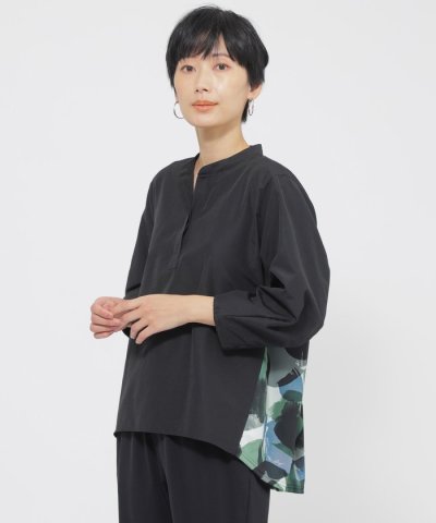【接触冷感】【UV対策】【ウォッシャブル】ペイントドットコンビプルオーバー