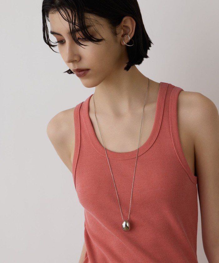 GRACECONTINENTAL チャンキートップネックレス シルバー F GRACECONTINENTAL チャンキートップネックレス シルバー F