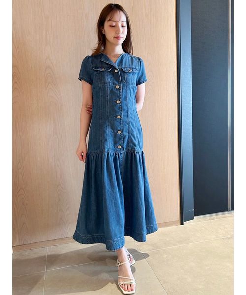 EPOCA デニム　ワンピース　ジレ PROPORTION BODY DRESSING（プロポーションボディドレッシング