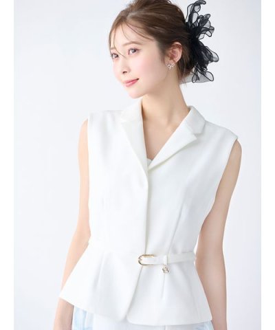 ペプラムショートジレ