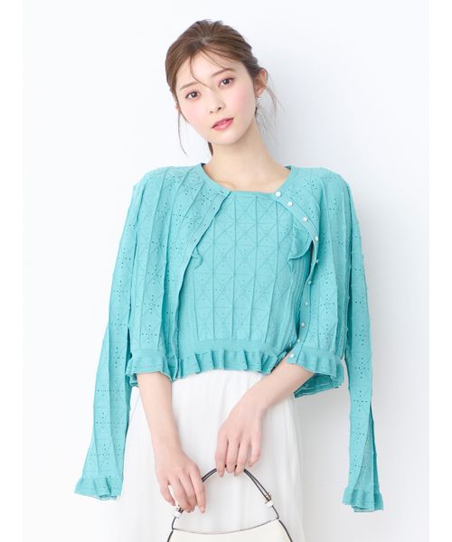 タグ付き未使用⭐️CELFORD シースルーカーディガン※カーディガンのみ※ ロングスリーブシアーカーディガン(カーディガン)｜TOPS