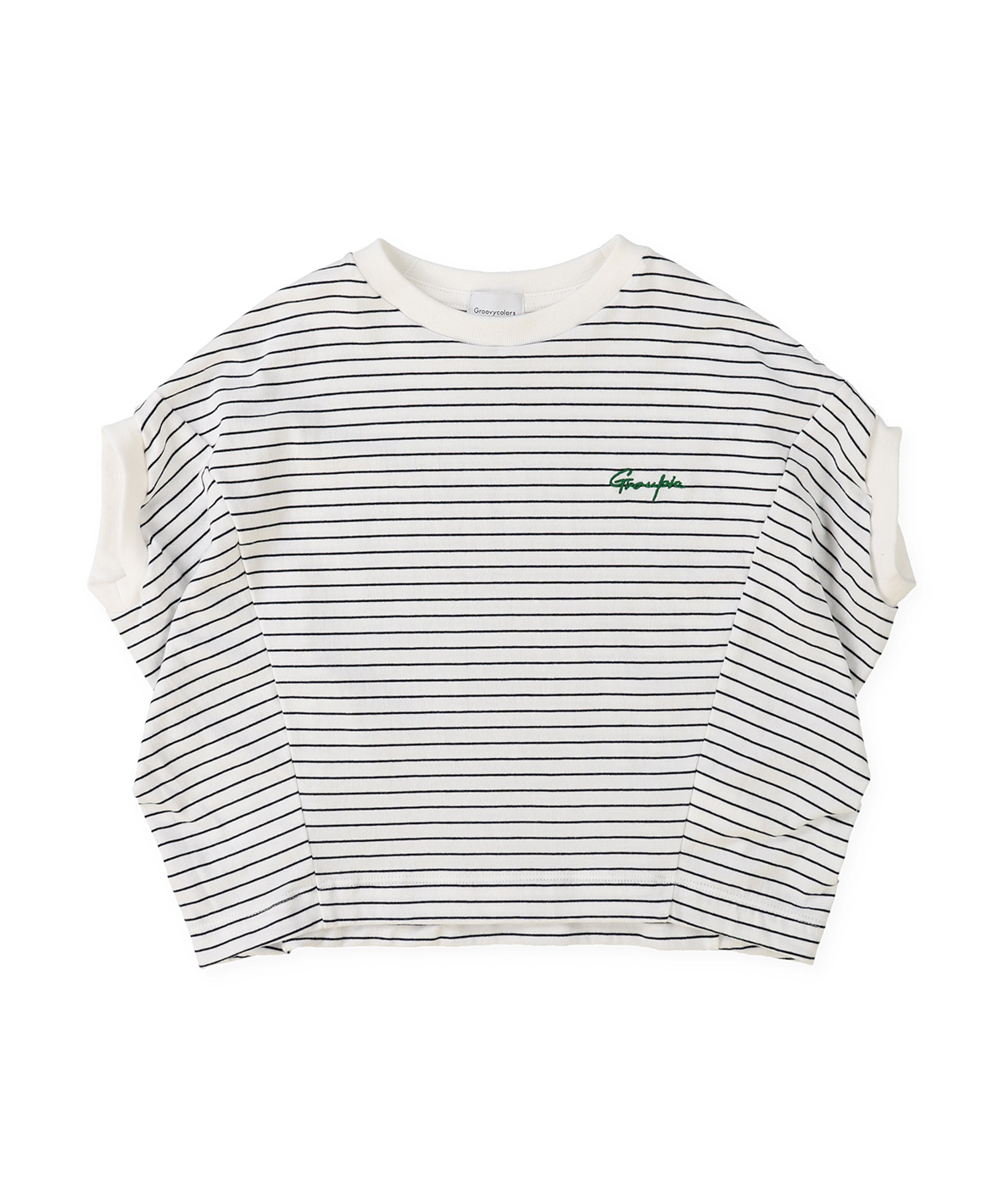 GROOVYCOLORS グルーヴィーカラーズ GROOVY COLORS Striped and Ten ホワイト 130 GROOVYCOLORS グルーヴィーカラーズ GROOVY COLORS Striped and Ten ホワイト 130