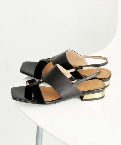 スリングバックフラットサンダル