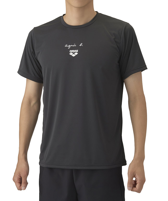 arena(ings) アリーナ arena 【agnes b. × arena】Tシャツ ブラック S arena(ings) アリーナ arena 【agnes b. × arena】Tシャツ ブラック S