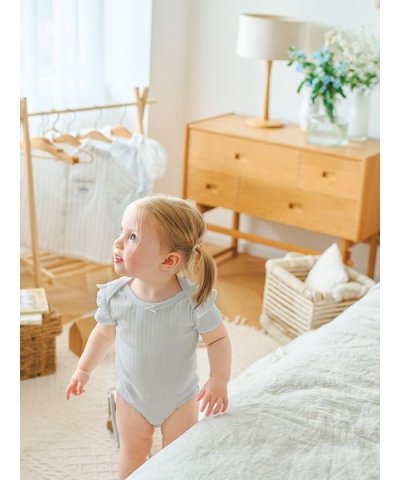 【販路限定】【BABY】針抜きフリルボディースーツ