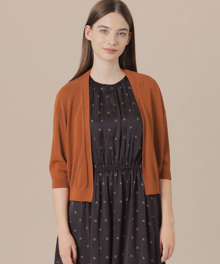タグ付きMACKINTOSH LONDON リボン付きブラウンニット ブラウン 2511-G5N2242040.jpg?v=1727671495