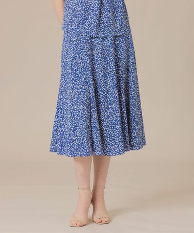 ランダムドットプリントスカート