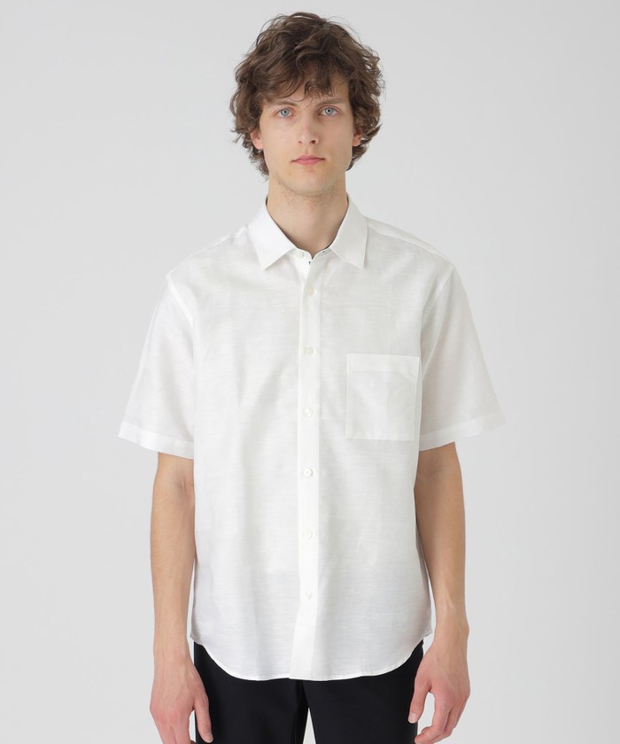 コットンリネンシャドーチェックシャツ(508082079)｜HANKYU MEN'S