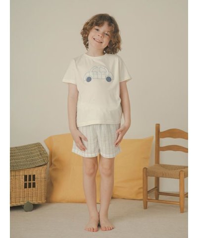 【販路限定】【KIDS】ストライプガーゼショートパンツ