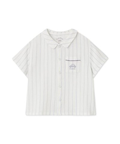 【販路限定】【KIDS】ストライプガーゼシャツ