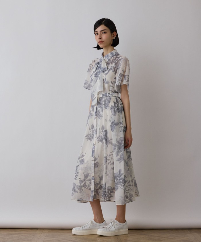 23AW タグ付き♡ ダイアグラム シャドーフラワープリント