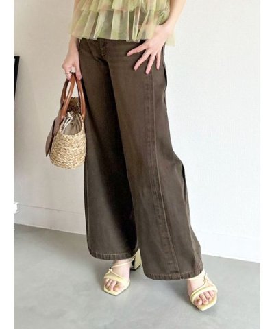【WEB限定00サイズ】ルーズフィットワイドデニムパンツ