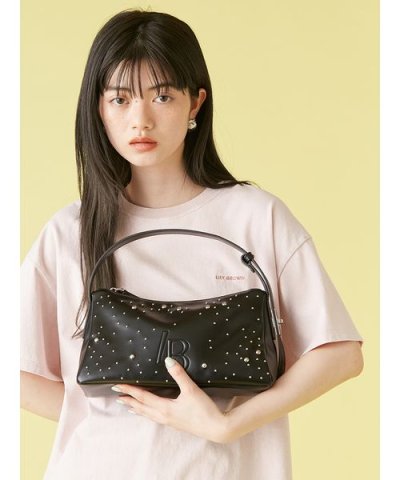 [L.B CANDY STOCK]LBロゴスタッズショルダーバッグ