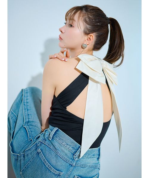 LILY BROWN バックリボンボディスーツ 未使用 LILY BROWN Lingerie】バックリボンボディスーツ(508114147)｜阪急