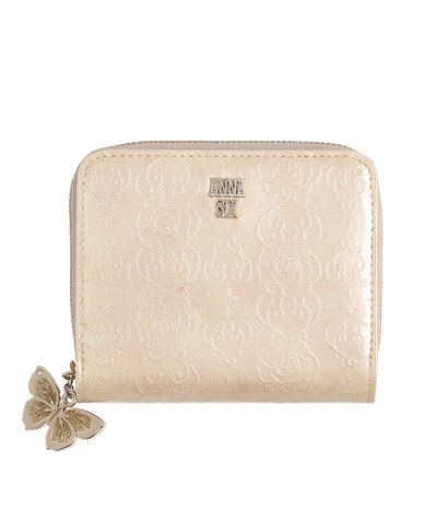 アナスイ ANNA SUI ローズハート Lファスナー二つ折り財布