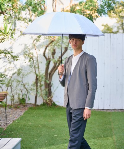断熱パラソル 晴雨兼用日傘 長傘 無地/ワイド/遮熱/UV
