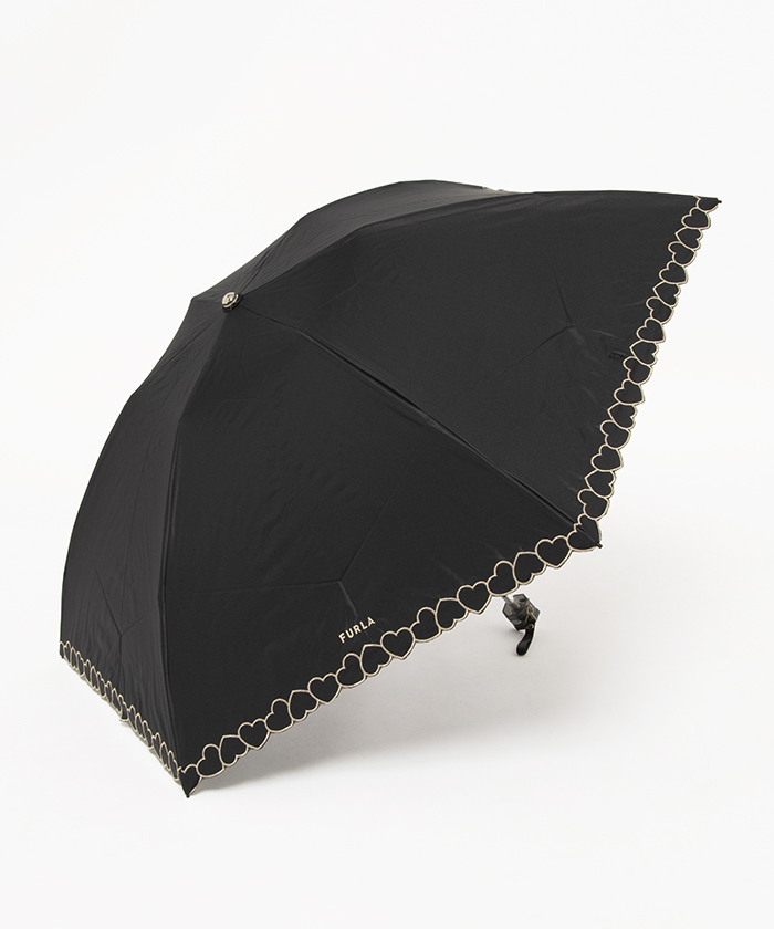 FURLA  雨長傘　ジャンプ式　ハートチャーム付き FURLA 【フルラ】フルラ 晴雨兼用 長傘 ショート傘 日傘 ハート