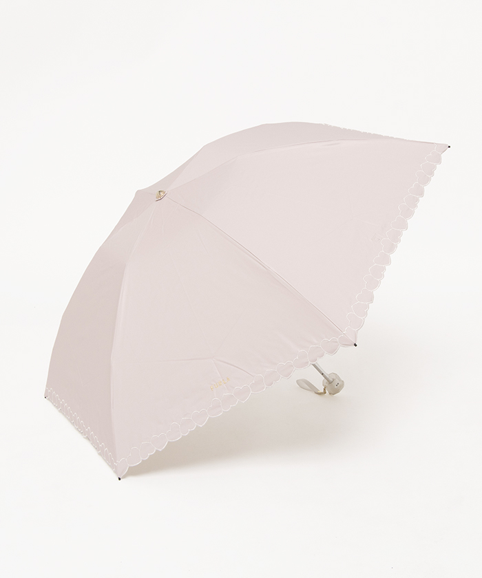 フルラ FURLA 晴雨兼用日傘 折りたたみ傘 コンパクト ハート裾