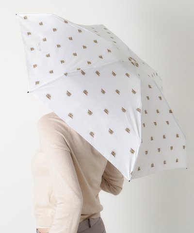 折りたたみ傘 5段 ヌネット 猫 コンパクト UV 雨傘 レディース