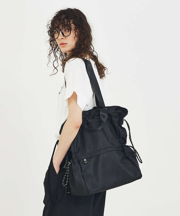 LOWELLThings ●SOUER/3WAYリュックトート ブラック F LOWELLThings ●SOUER/3WAYリュックトート ブラック F