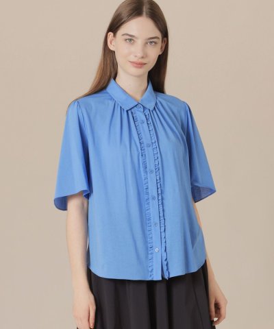 シアーコットンナイロンブラウス