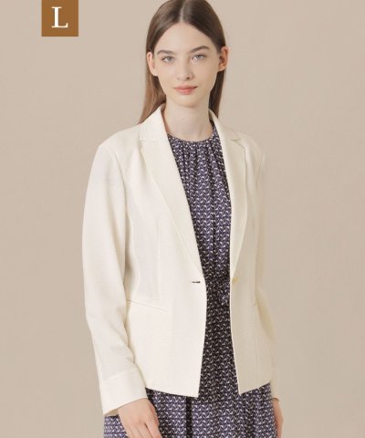 【L】ストレッチサッカージャケット