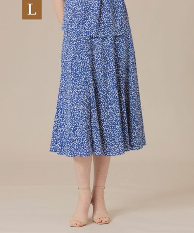 【L】ランダムドットプリントスカート