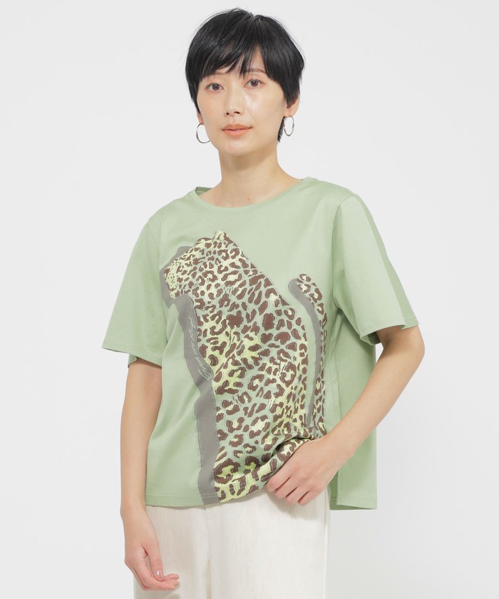 EVEX Tシャツ グリーン系｜カットソー・Tシャツ｜EVEX by KRIZIA(エヴェックス