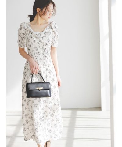 【00サイズあり】レーヨンカシュクールプリントワンピース