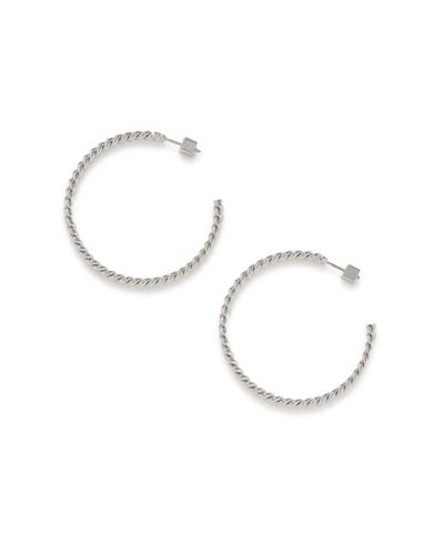 ツイストフープピアス